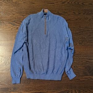 Massimo Dutti Cotton Cashmere 1/4 Zip Sweater